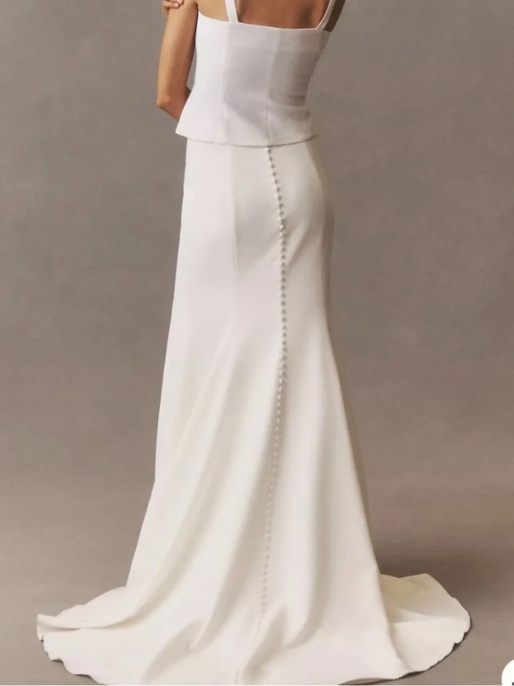 Jenny Yoo Oda Ivory Fit and Flare Bridal Skirt NWT